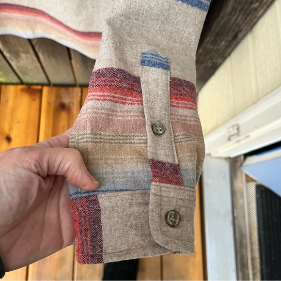 Pendleton Wm’s 100% Washable Virgin Wool Umatilla Striped Board Shirt NWT Sz S - Picture 10 of 16